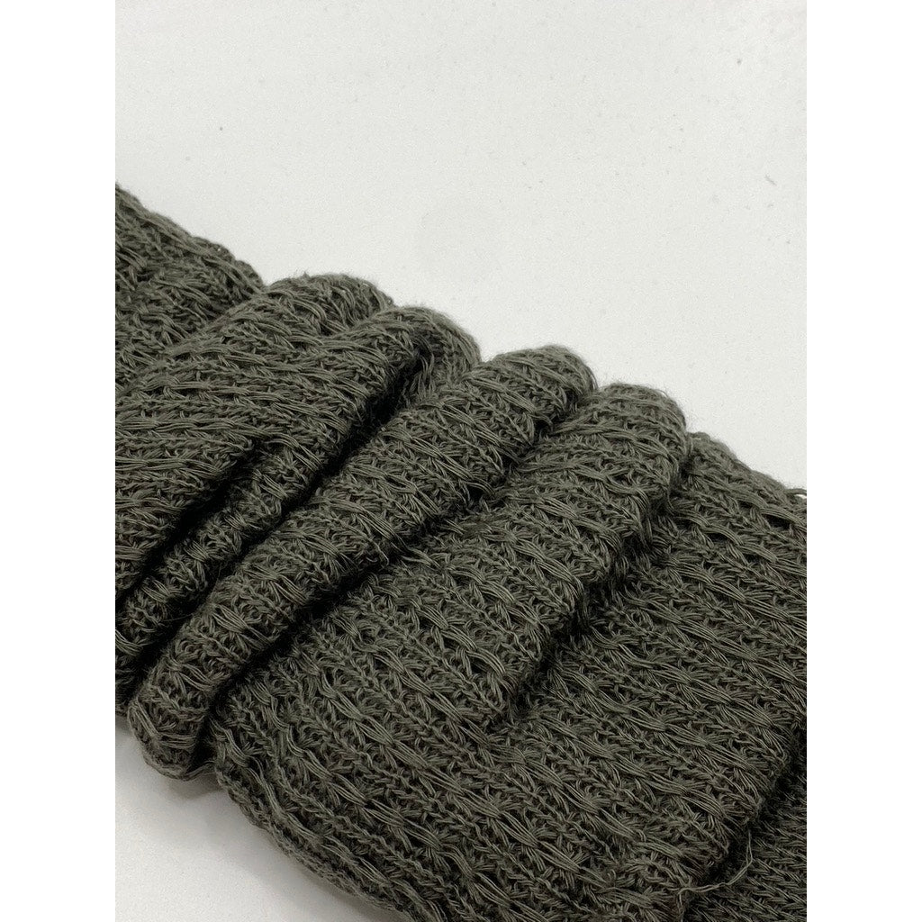 MEMOI Women's Castlerock Gray Vertical Stitch Knit Over-The-Knee Socks SZ OS