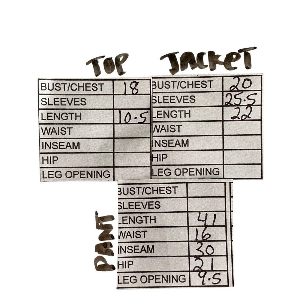 CARLISLE Women's Vintage Teal 3pc Pant Suit Set SZ 10