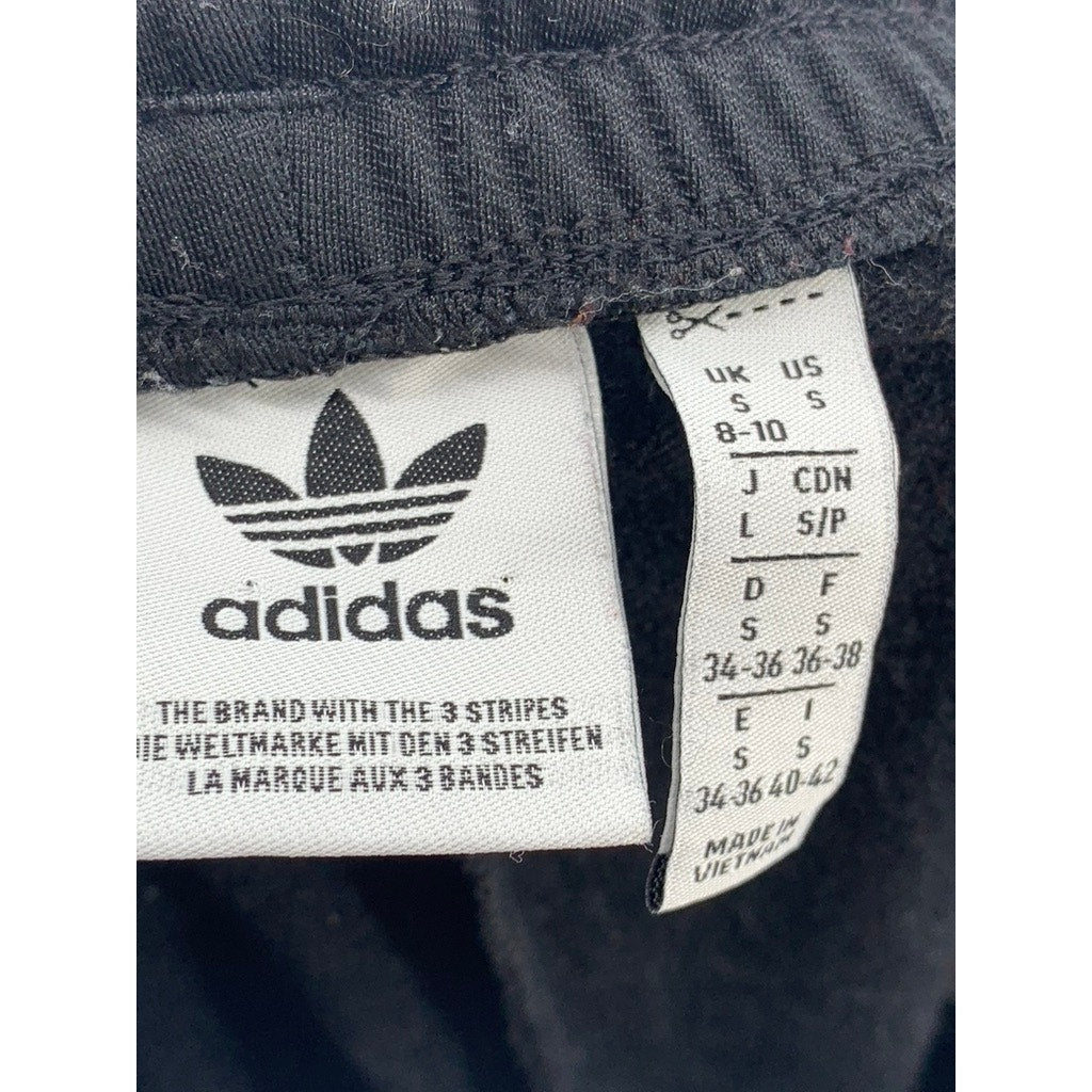 ADIDAS Women's Black Straight-Leg Active Track Pants SZ S