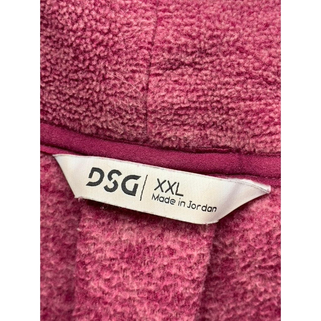 DSG Women's Red Cowl-Neck Fleece Pullover Sweater SZ 2XL