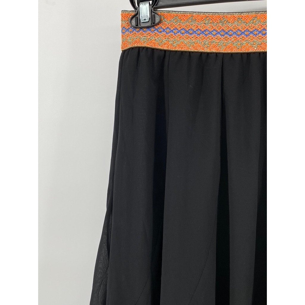 UNBRANDED Boho Chic Womens Flowy Maxi Skirt SZ (S)