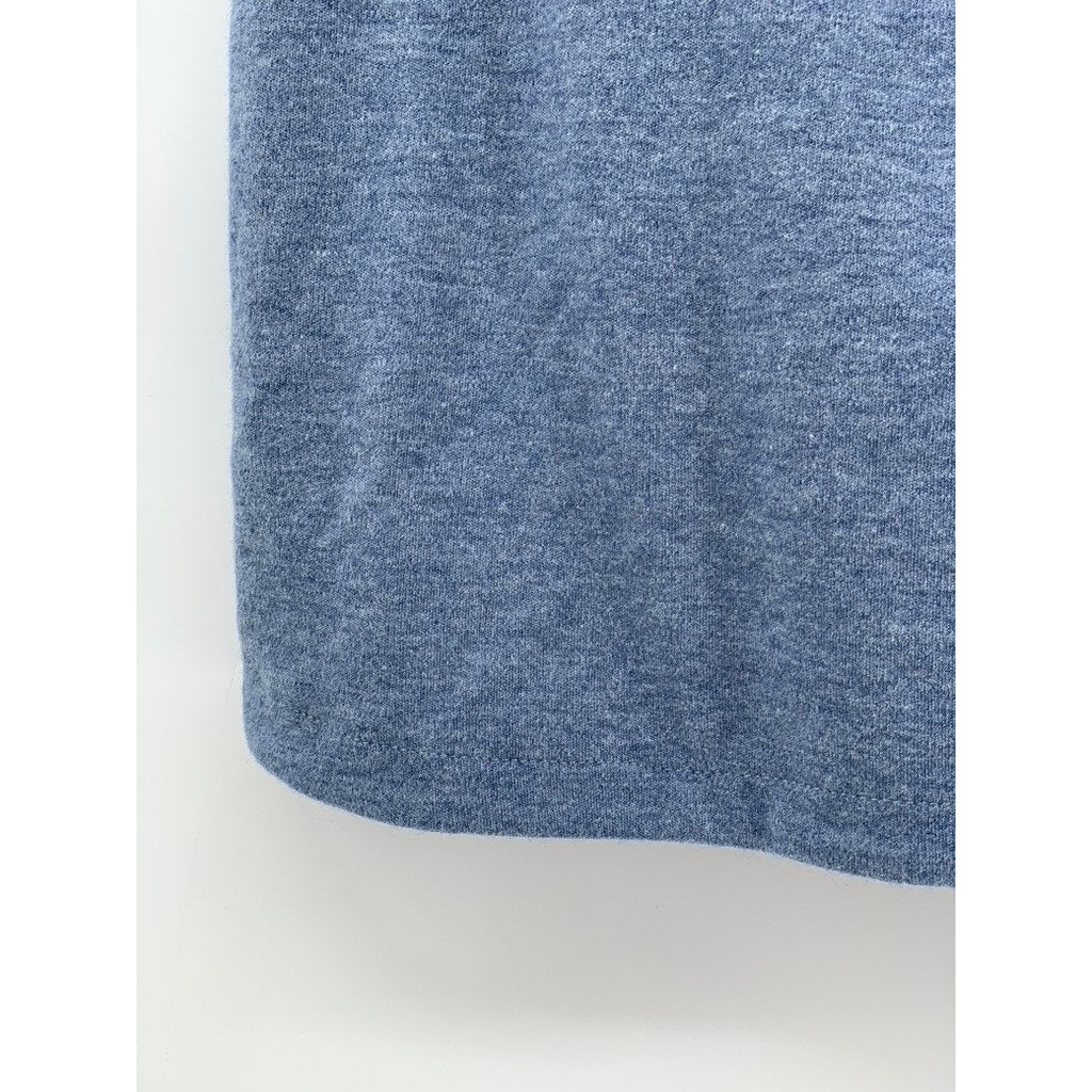 CROFT & BARROW Women's Blue Cotton-Blend Mini Skort SZ M