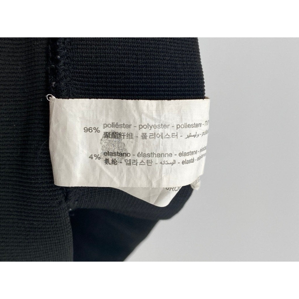 ZARA Women's Black Soft Ribbed Pull-On Side-Slit Hem Pants SZ S