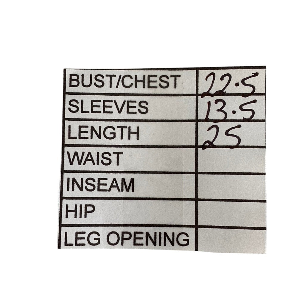 MAINSTREET BLUES Women's Vintage Yellow-White Striped Button-Up Top SZ M