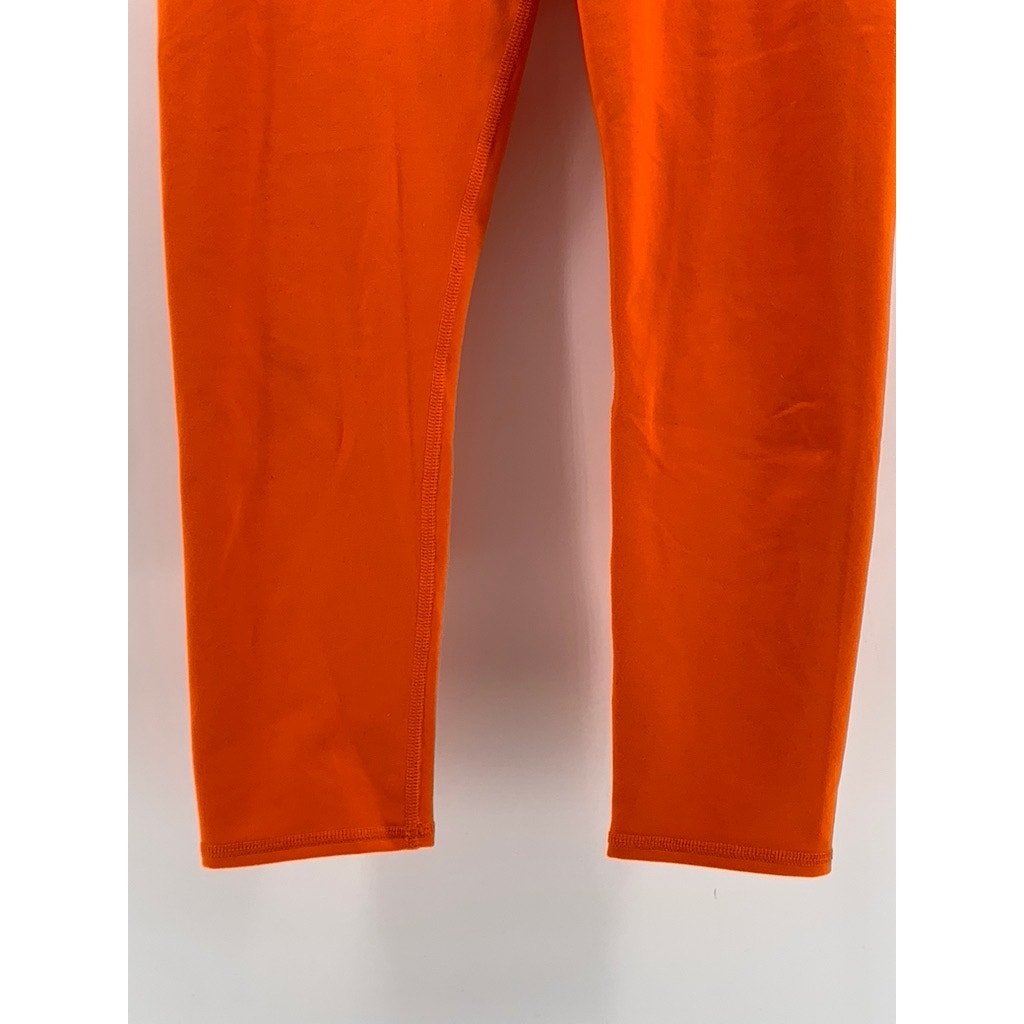 ALO YOGA Women's Bright Orange Capri Leggings SZ S
