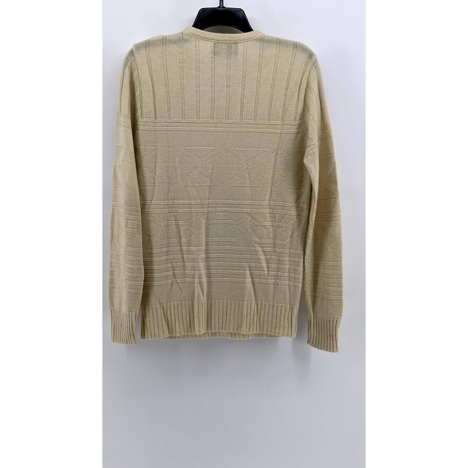 STUDIO ONE By CAMPUS Men's Vintage Beige Knit Crewneck Sweater SZ M