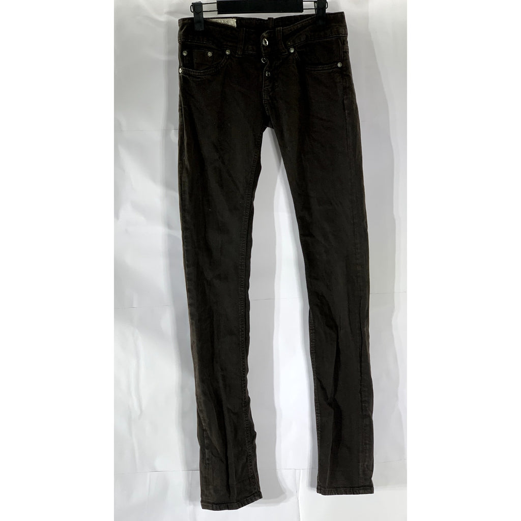 DONDUP Women's Black Solid Garment Dyed Kody Five-Pocket Skinny-Leg Jean SZ 26
