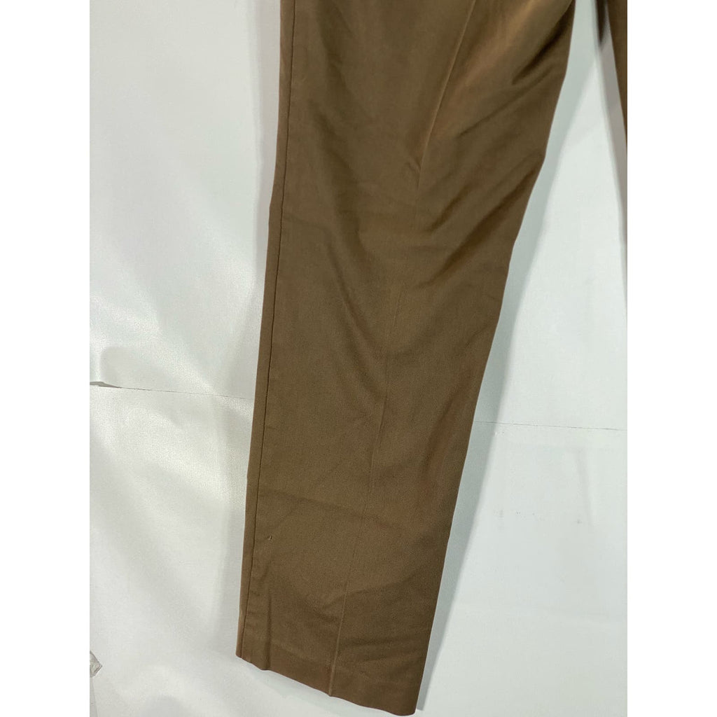 MR TURK By Tina Turk Men's Brown Cotton-Blend Flat Front Pant SZ 36X32