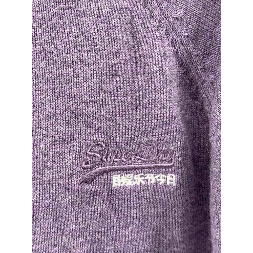 SUPERDRY Men's Orange Label Plum Knit Crewneck Sweater SZ 2XL
