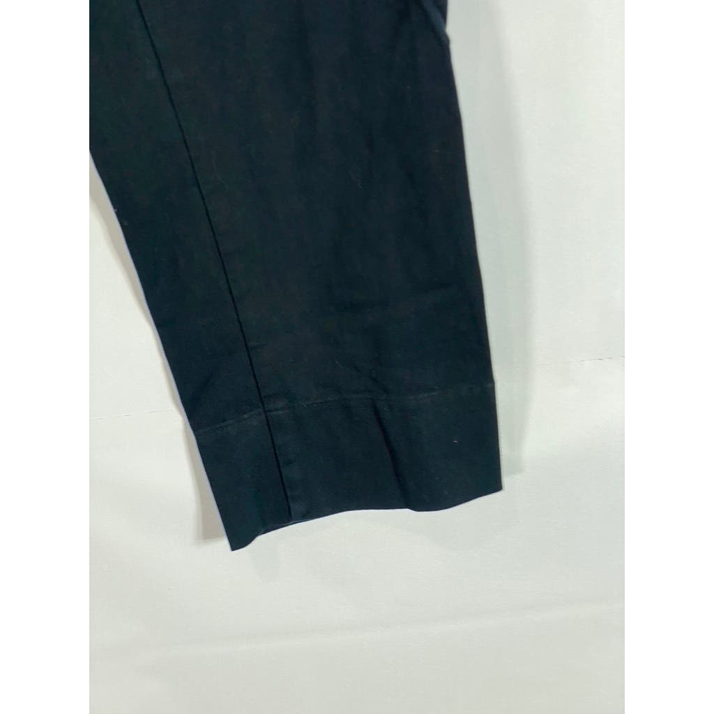 UNITED COLORS OF BENETTON Women's Black Straight Leg Stretch Pants SZ 46(US 10)