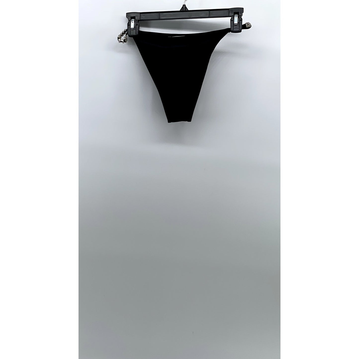 ALEXANDER WANG Women's Black Logo Embellished Hipster Bikini Bottom SZ XL