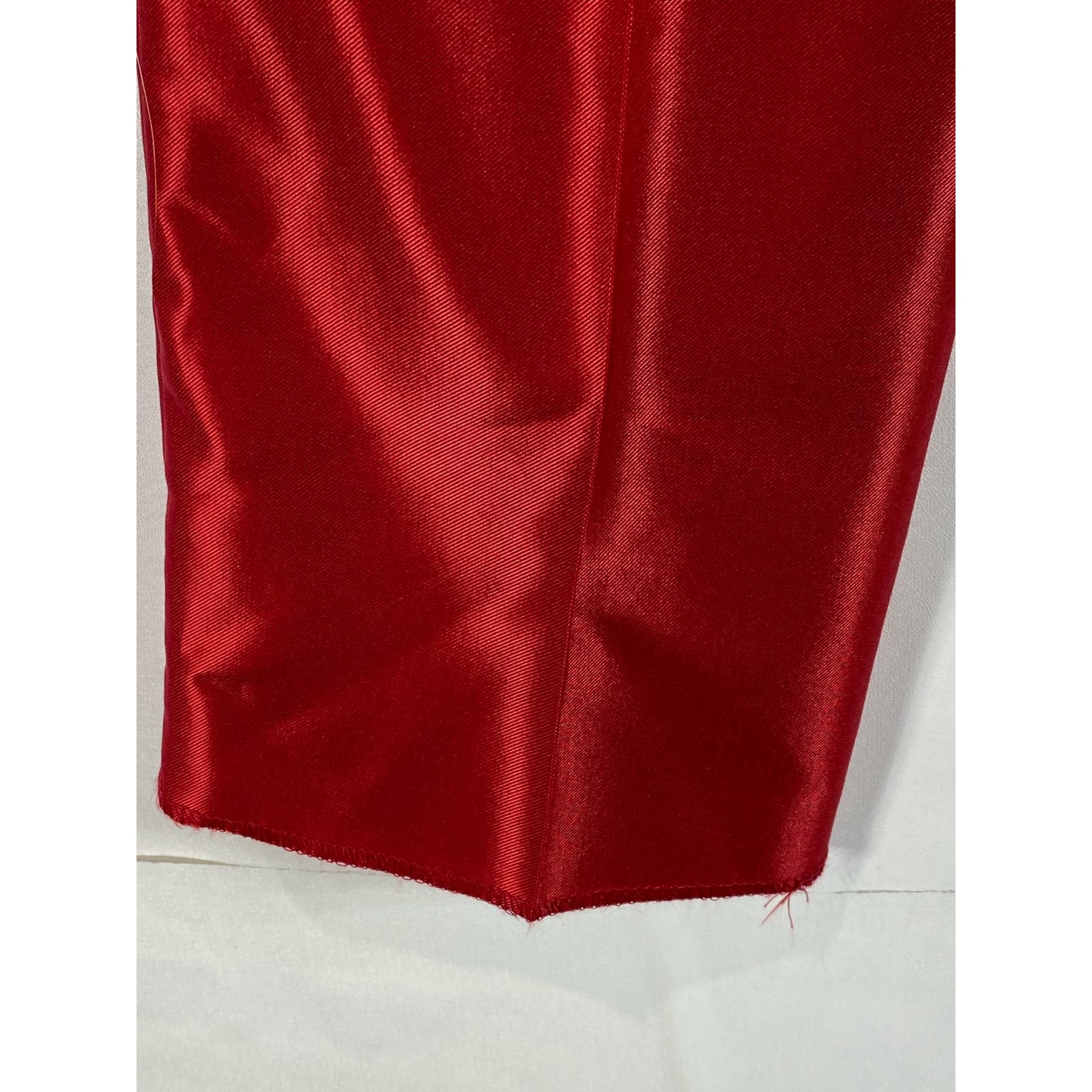 FERRECCI Men's Red Satin Short Super 150's Flat Front Suit Pant SZ 28S