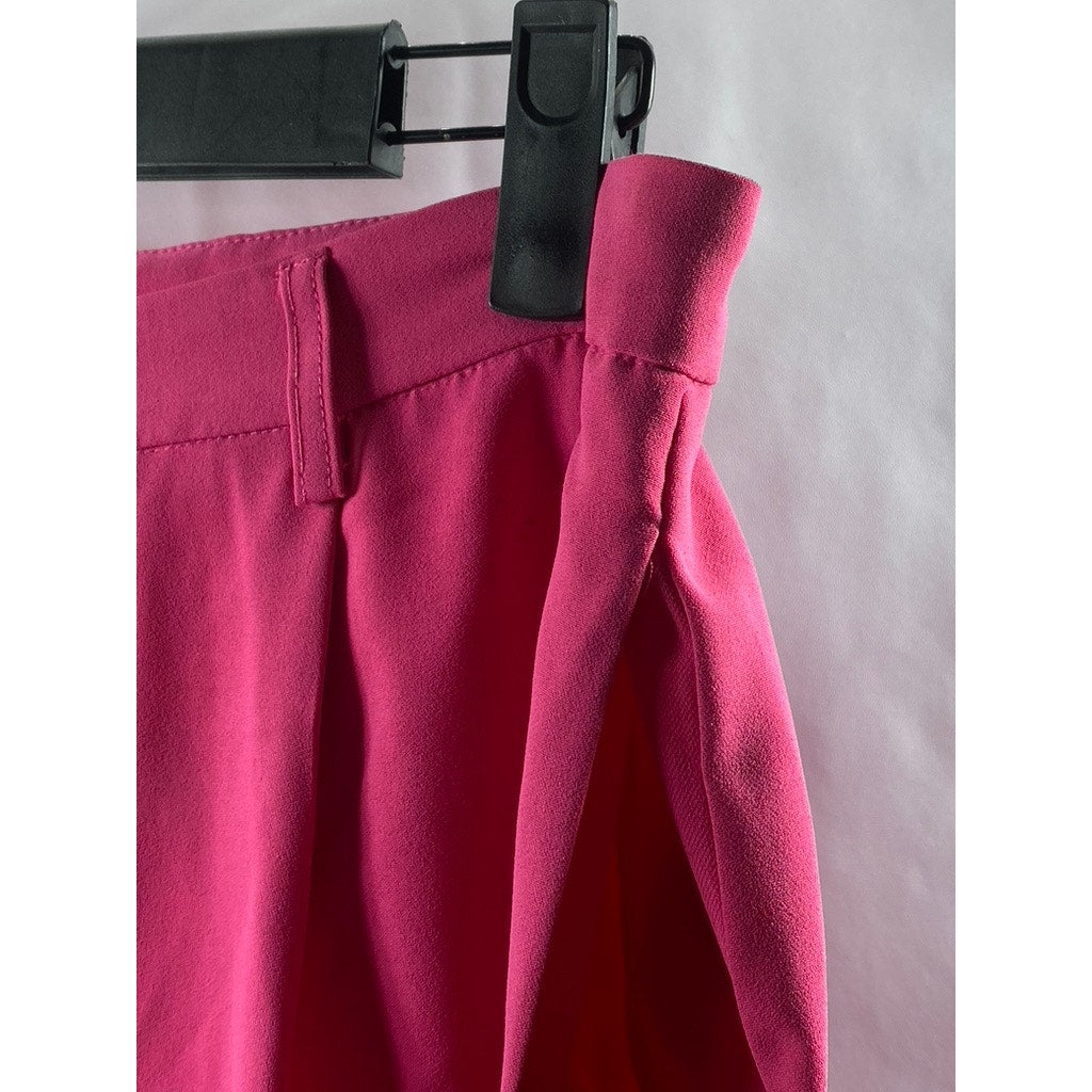 FOREVER 21 Women’s Fuchsia Long Wide-Leg Pant SZ L