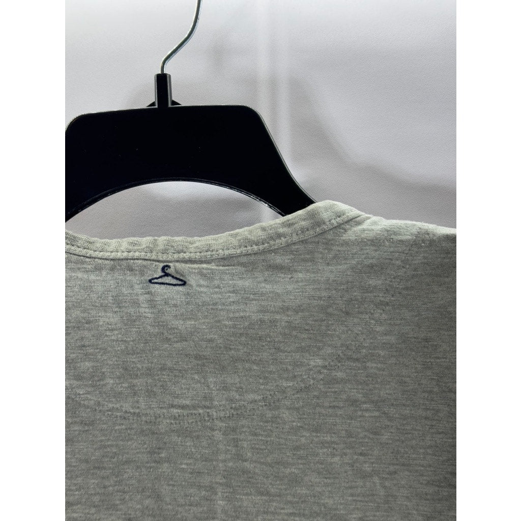 SERIES: EPIGRAM Men's Gray Solid Crewneck Chest Pocket Short Sleeve T-Shirt SZ S