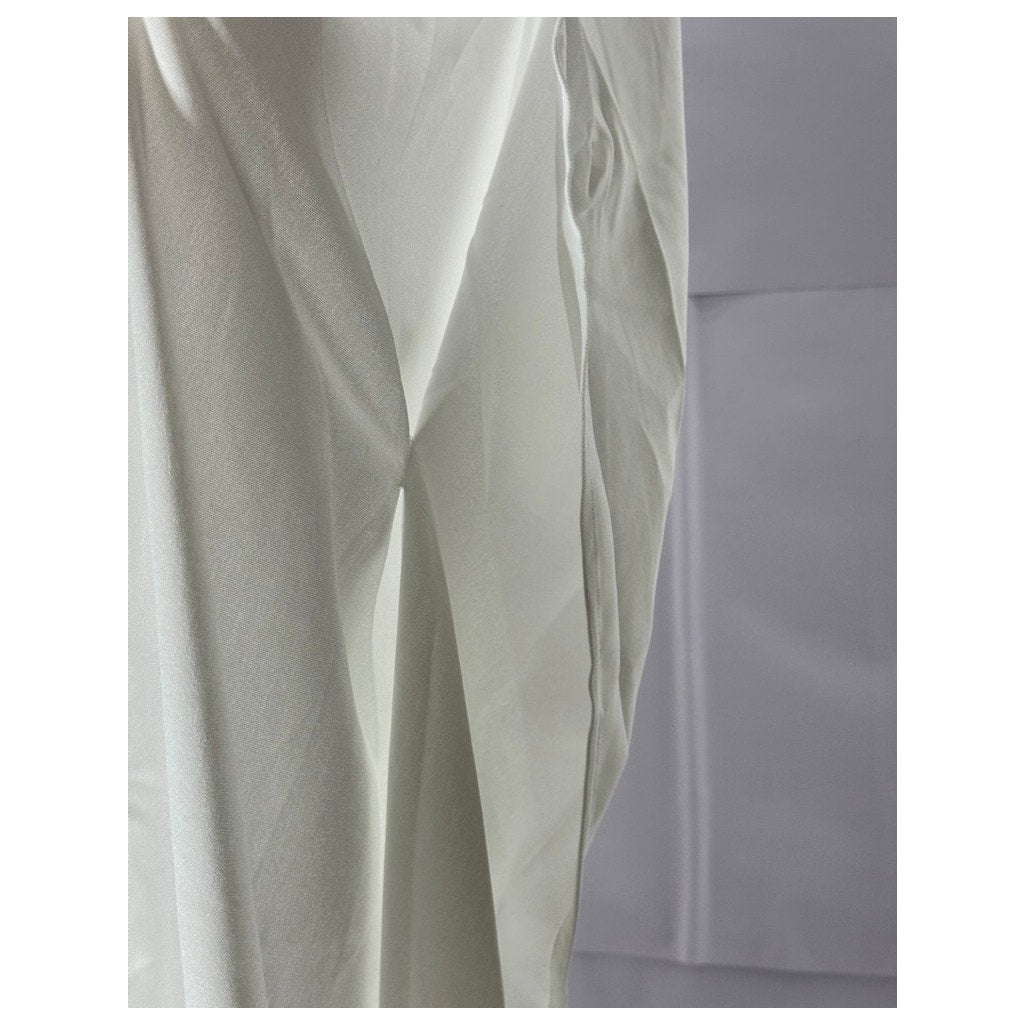 CUPSHE Women's Cream Nala Button-Front Short Sleeve Shirt Kimono SZ L