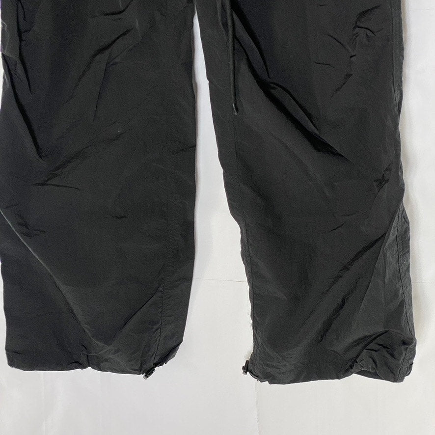 VANESSA LAB Women's Black Solid Drawstring Straight Leg Tech Pant SZ L