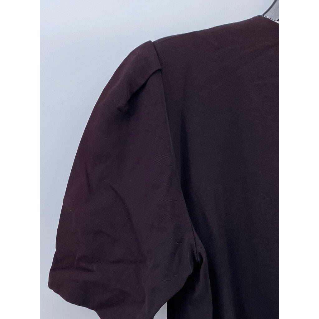 J.S.J Division of John Robert’s Women’s Vintage Burgundy V-Neck Jumpsuit SZ S