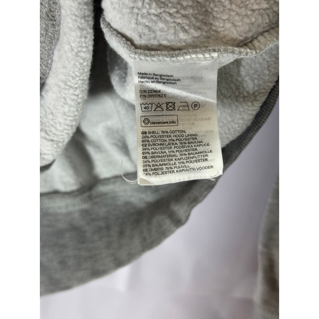 DIVIDED By H&M Women's Grey Heather Casual Zip-Up Hooded Sweater SZ XS