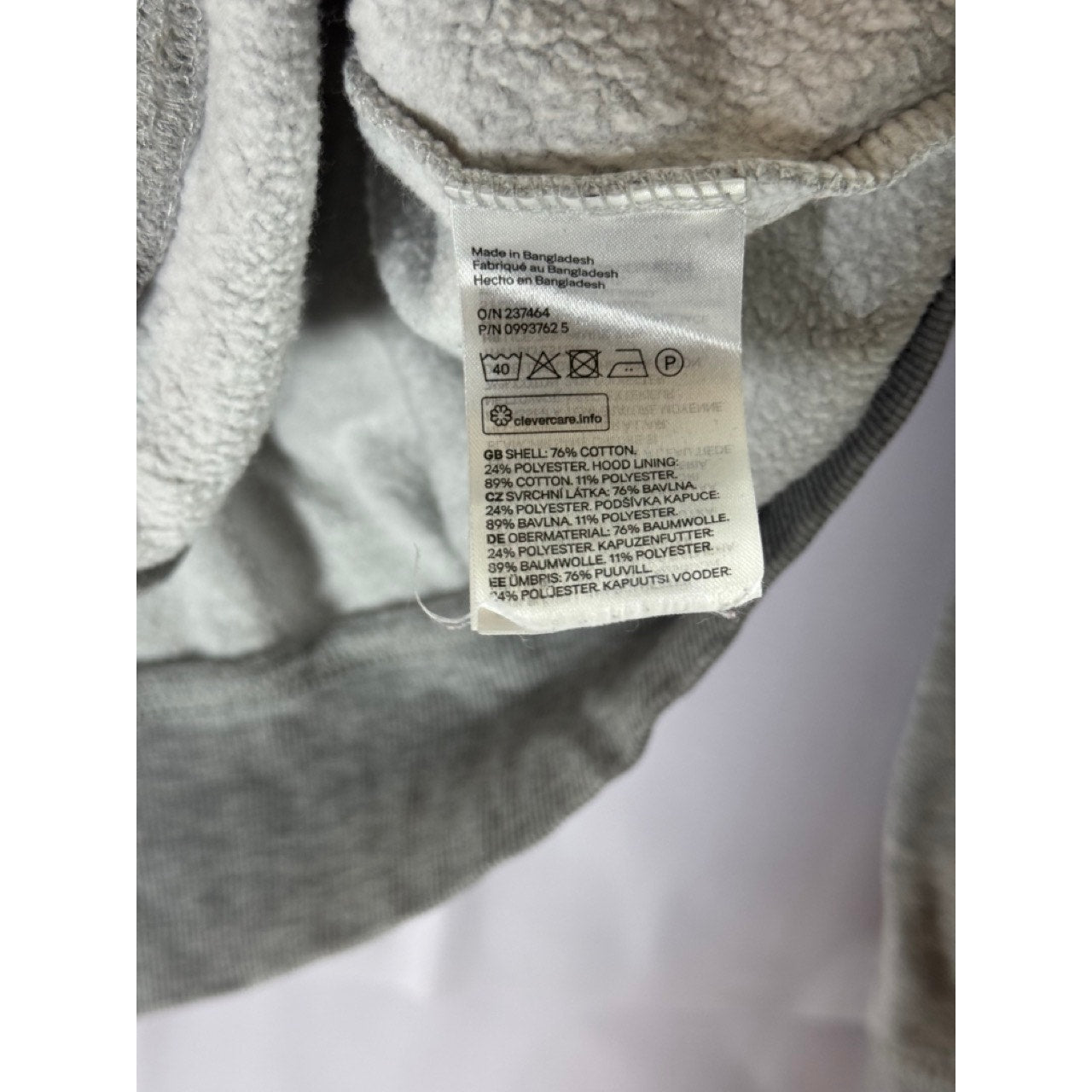 DIVIDED By H&M Women's Grey Heather Casual Zip-Up Hooded Sweater SZ XS
