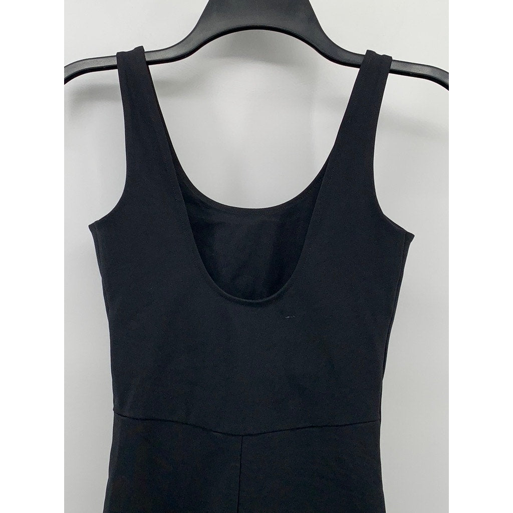 GIRLFRIEND COLLECTIVE Women's Black Scoop-Neck Romper SZ XS