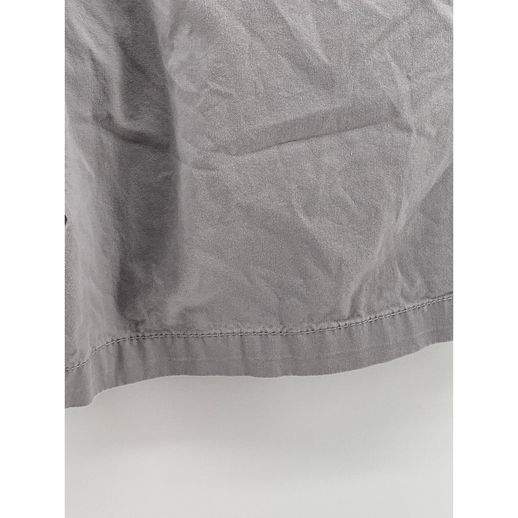 BASIC EDITIONS Women's Vintage Gray Drawstring Casual Shorts SZ M