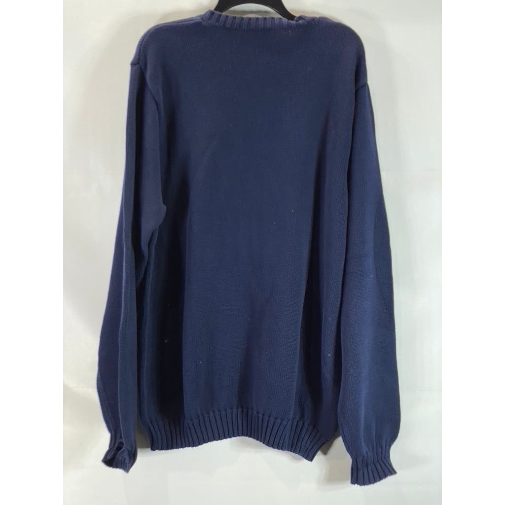 NORDSTROM Men's Navy Crewneck Knit Pullover Sweater SZ XL