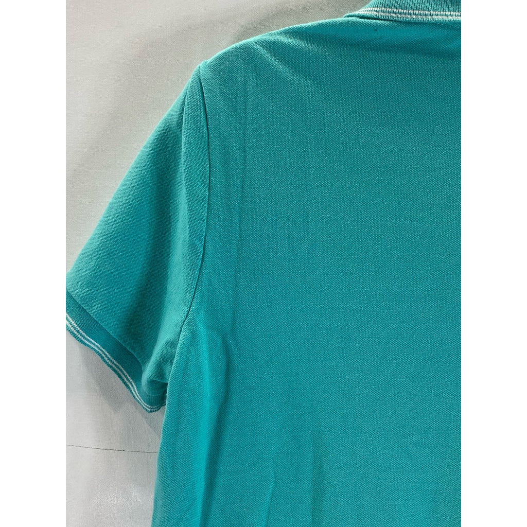 AMERICAN EAGLE OUTFITTERS Men's Aqua Flex Classic-Fit Short Sleeve Polo SZ S