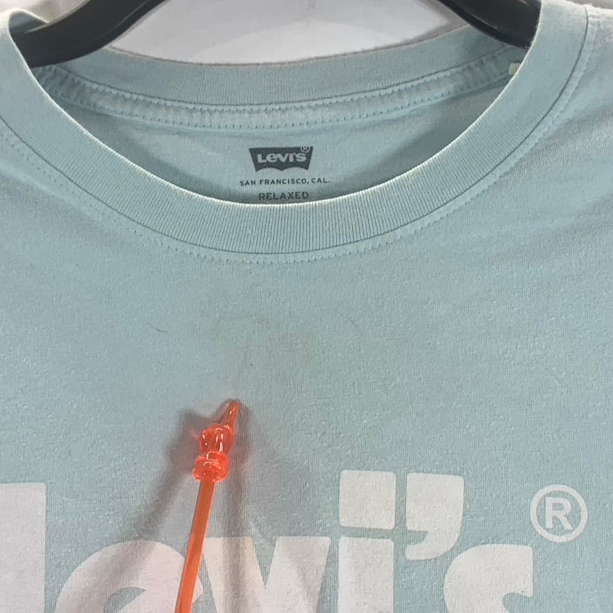 LEVI'S Men's Logo Relaxed Fit Mint Green Short Sleeve T-Shirt SZ M