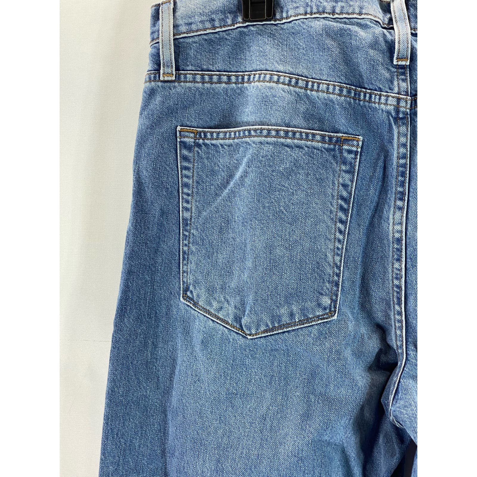 J.CREW Women's Blue Reef Wash Slouchy-Straight Mid Rise Denim Jean SZ 31
