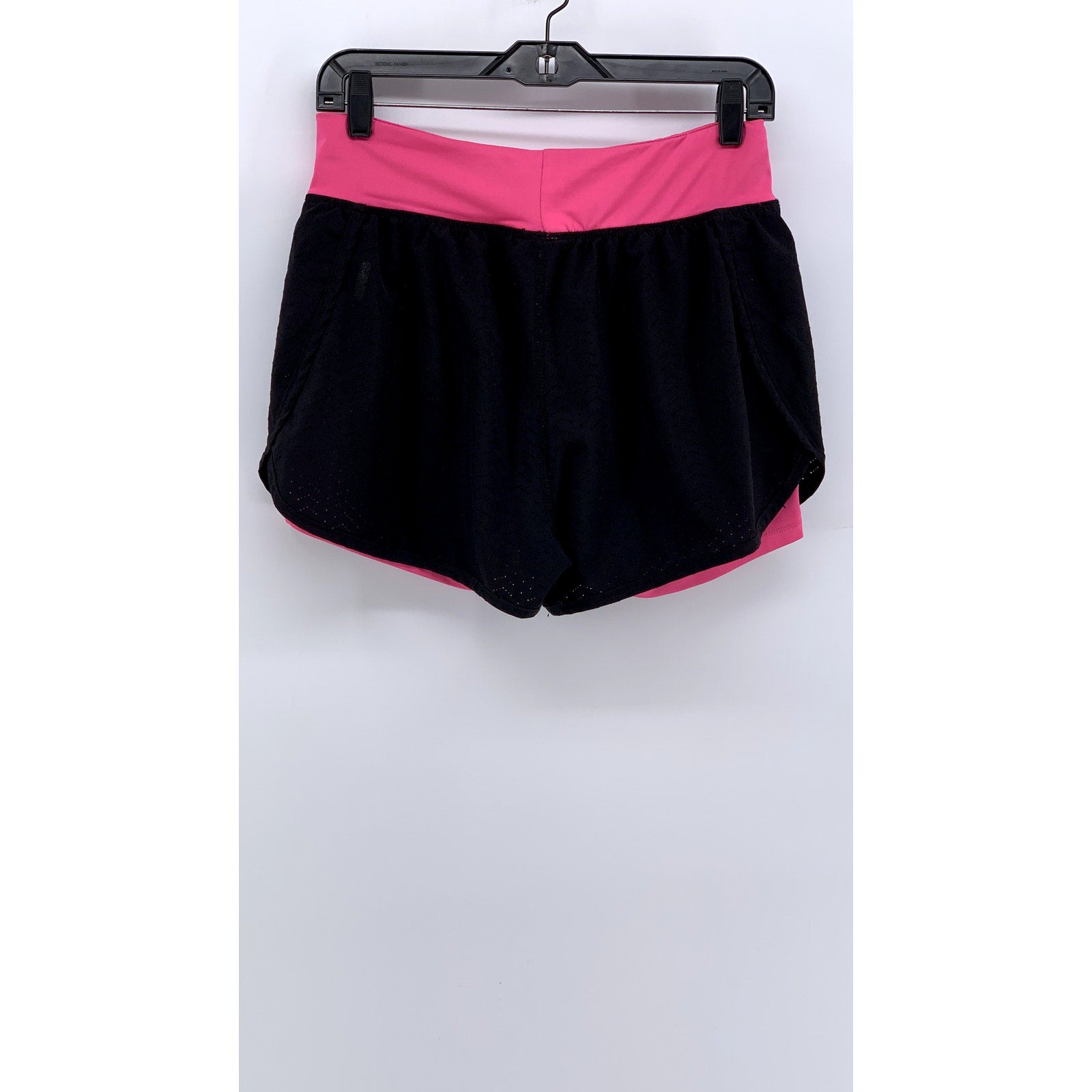 RBX Performance Women's Black-Pink Mesh Active Shorts SZ S