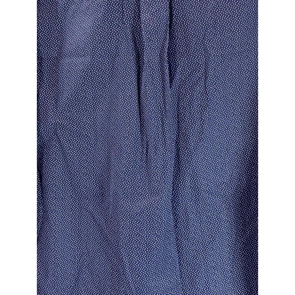 TOMMY HILFIGER Men's Navy Dot 100's 2-Ply Button-Up Long Sleeve Shirt SZ XL