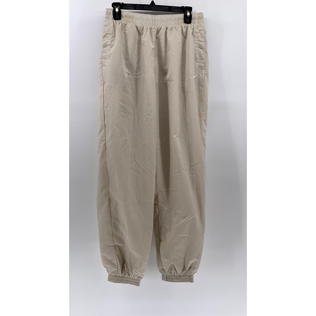 NIKE Women's Tan Oversized Full Length Mid-Rise Elastic Waist Sweatpants SZ S