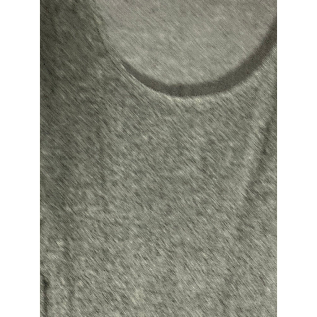 OLD NAVY Women's Gray Marled Luxe Scoop-Neck Long Sleeve Side-Slit Top SZ S
