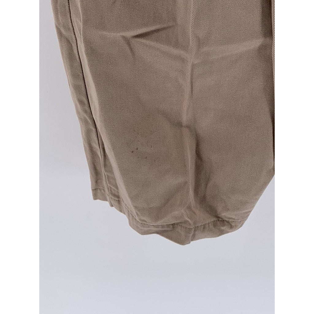 POLO RALPH LAUREN Men's Vintage Tan Pleated Straight-Leg Andrew Pant SZ 33X32