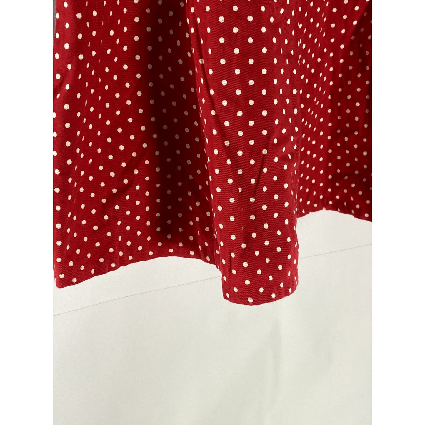 H&M Women's Red-White Polka Dot Belted A-Line Mini Skirt SZ 4