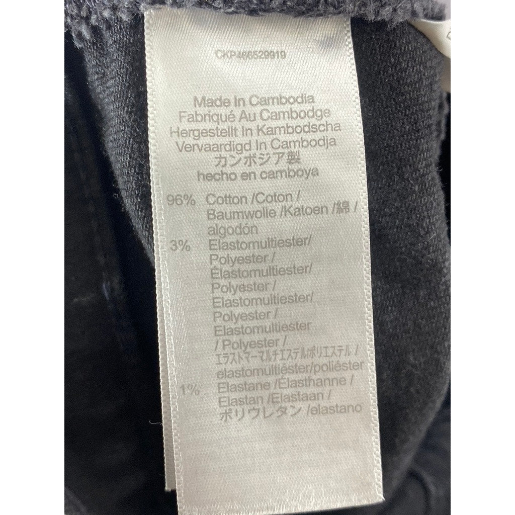 MADEWELL Women’s Black Solid Denim The Perfect Vintage Flare Jean SZ 23