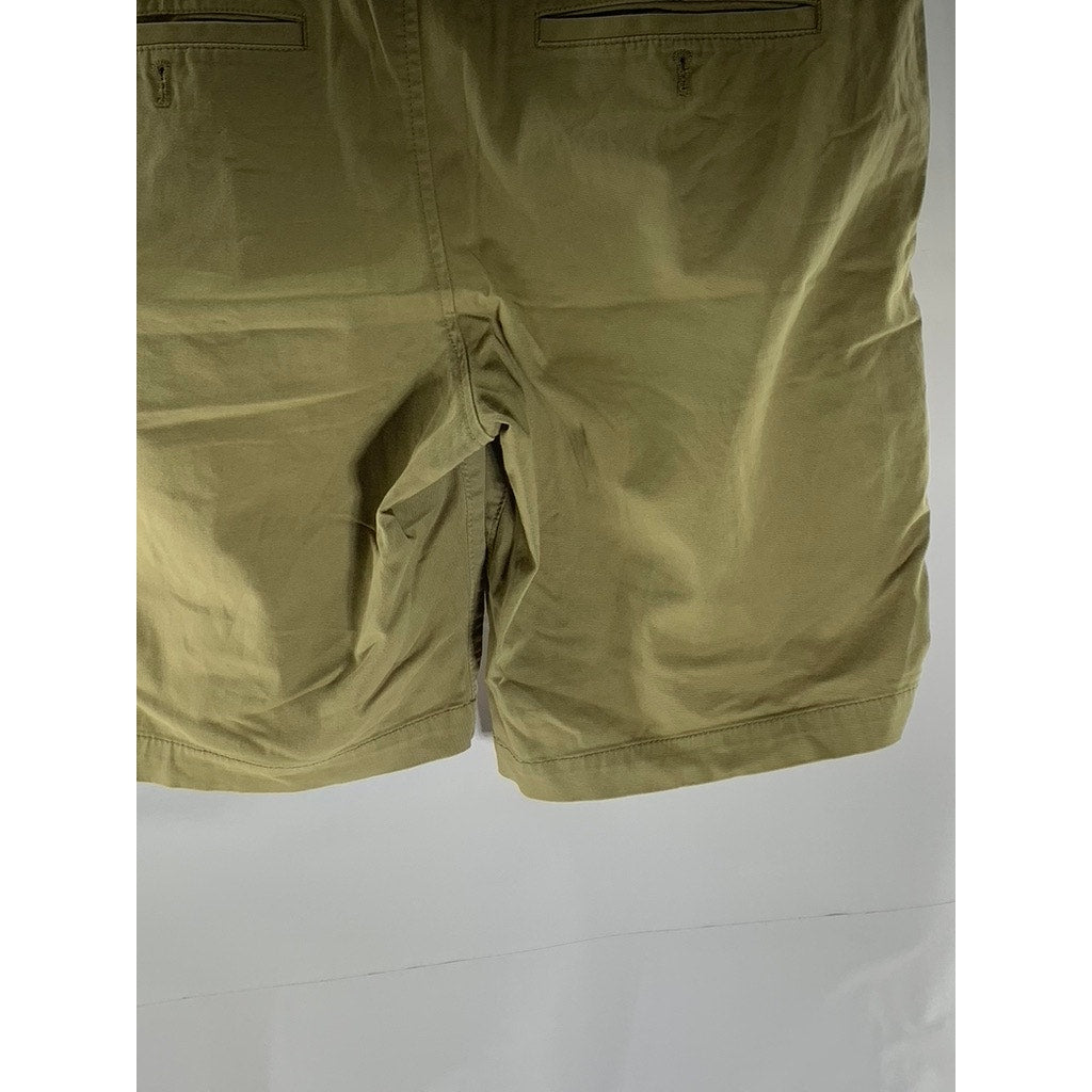 EXPRESS Men's Tan Classic-Fit Stretch Chino Shorts SZ 33