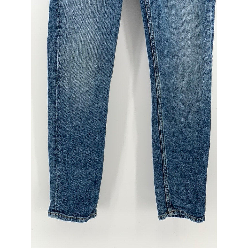 RE/DONE Women’s Blue Denim High Rise Button-Fly Cropped Stretch Jeans SZ 26
