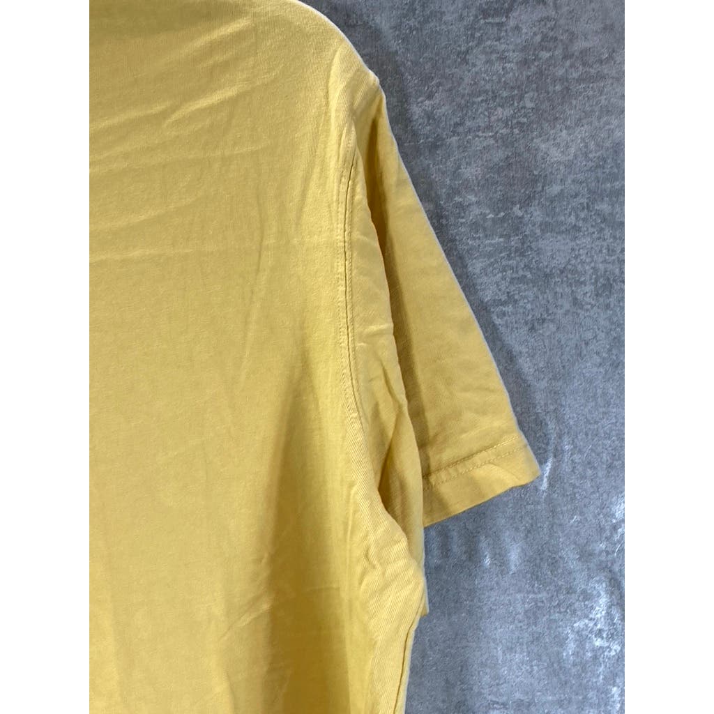 AMERICAN EAGLE Men's Yellow Crewneck Super Soft Standard-Fit T-Shirt SZ L