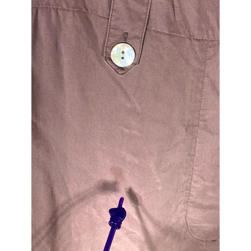 NATIVE YOUTH Women's Purple Half-Button The Amelia Elbow Sleeve Jumpsuit SZ S
