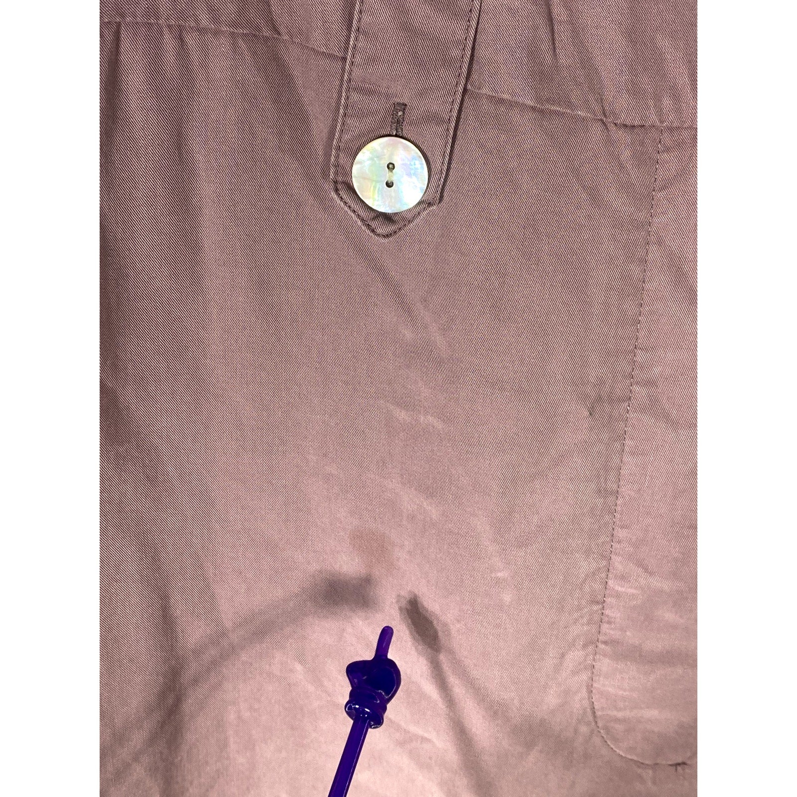 NATIVE YOUTH Women's Purple Half-Button The Amelia Elbow Sleeve Jumpsuit SZ S