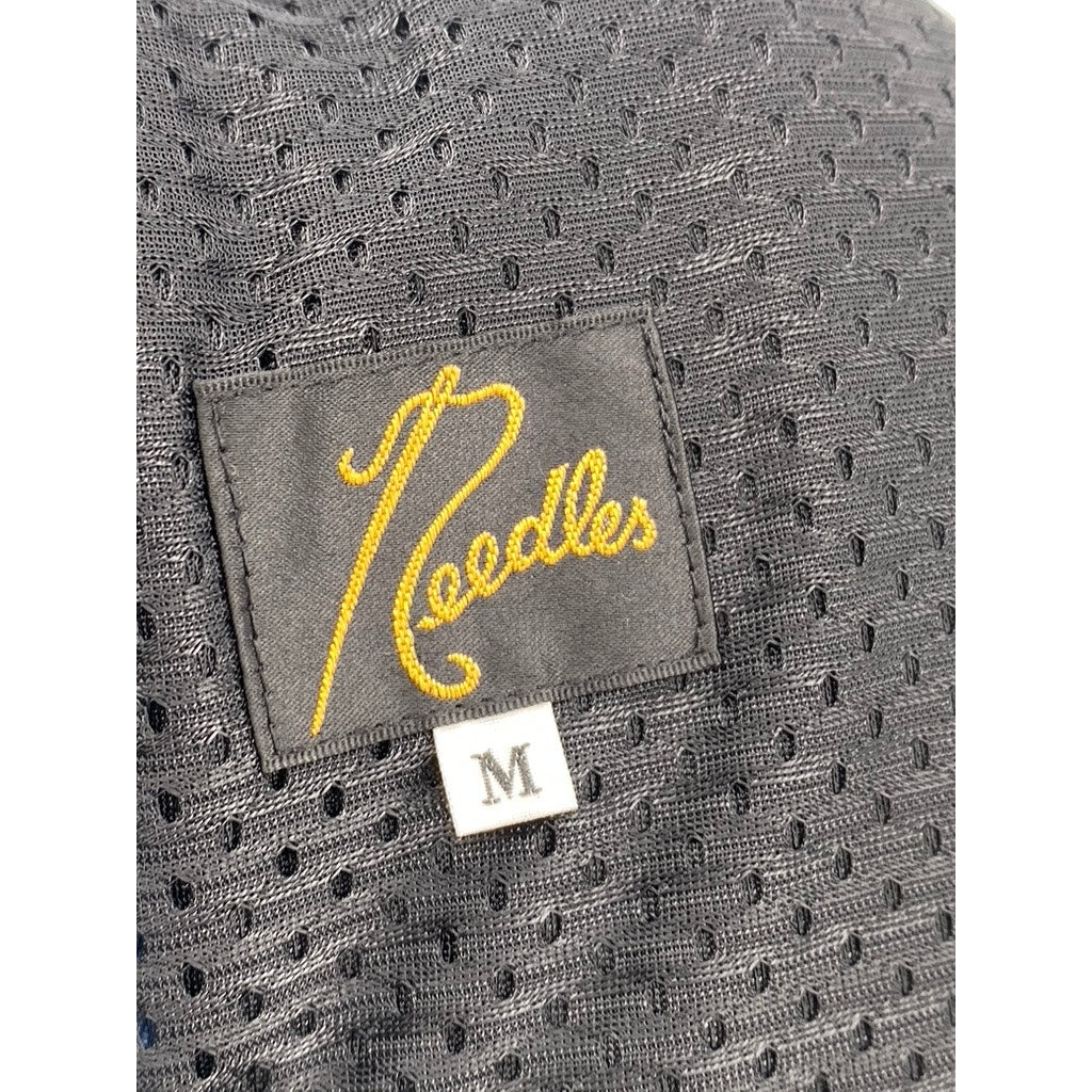 NEEDLES Men's Blue Velour Side-Striped Pull-On Straight-Leg Track Pants SZ M