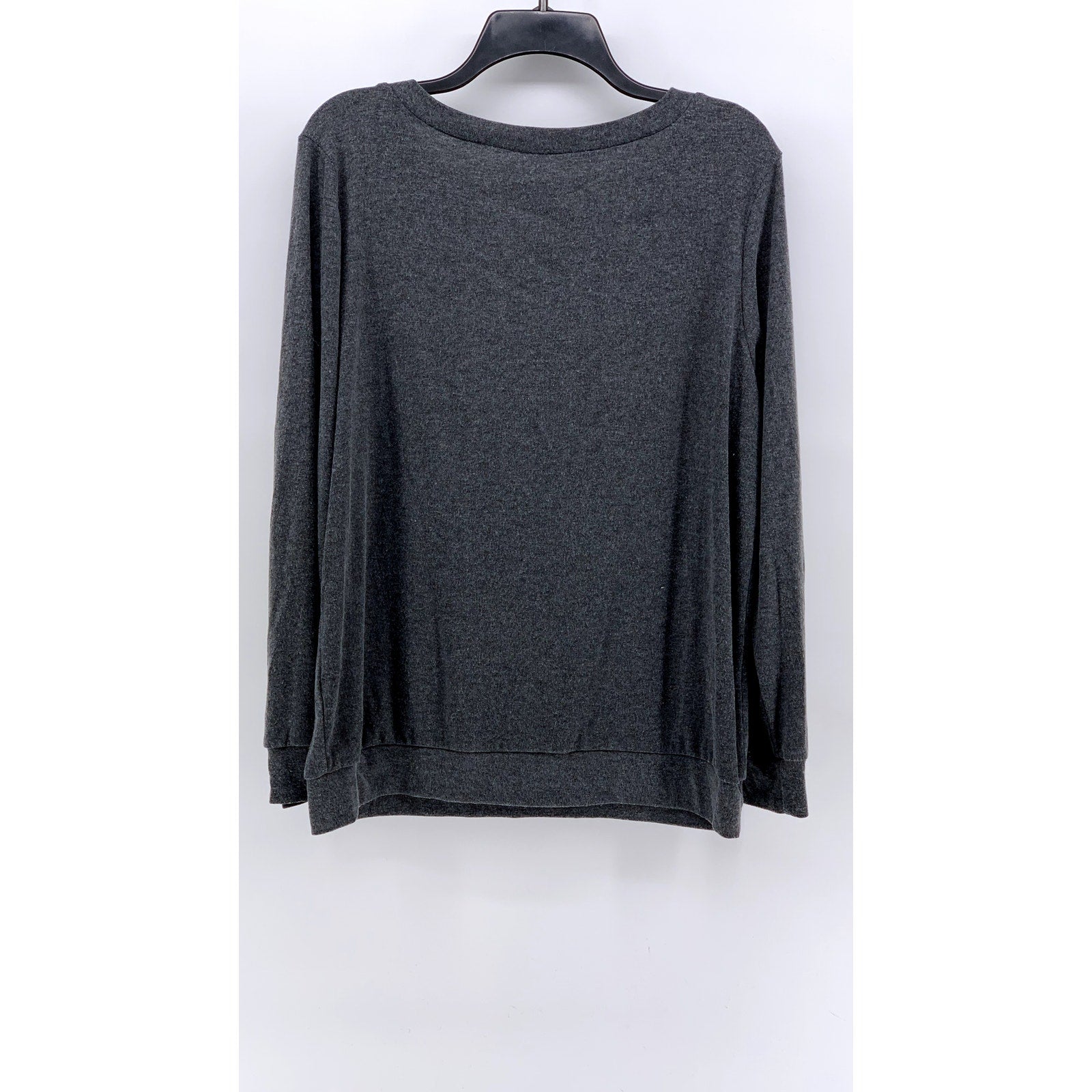 UNBRANDED Women's Charcoal Graphic Long Sleeve Sweatshirt SZ M