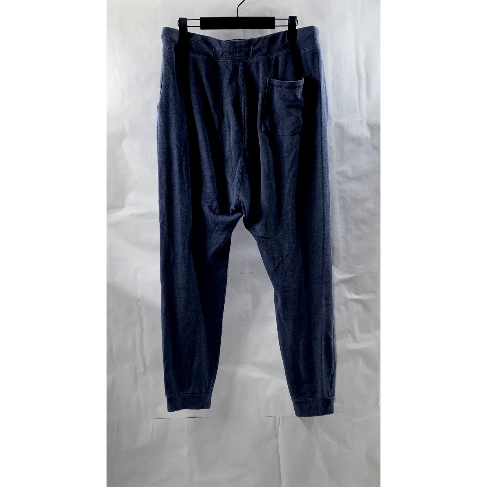 CEDAR WOOD STATE Women's Blue Solid Drawstring Pull-On Jogger Sweatpants SZ L