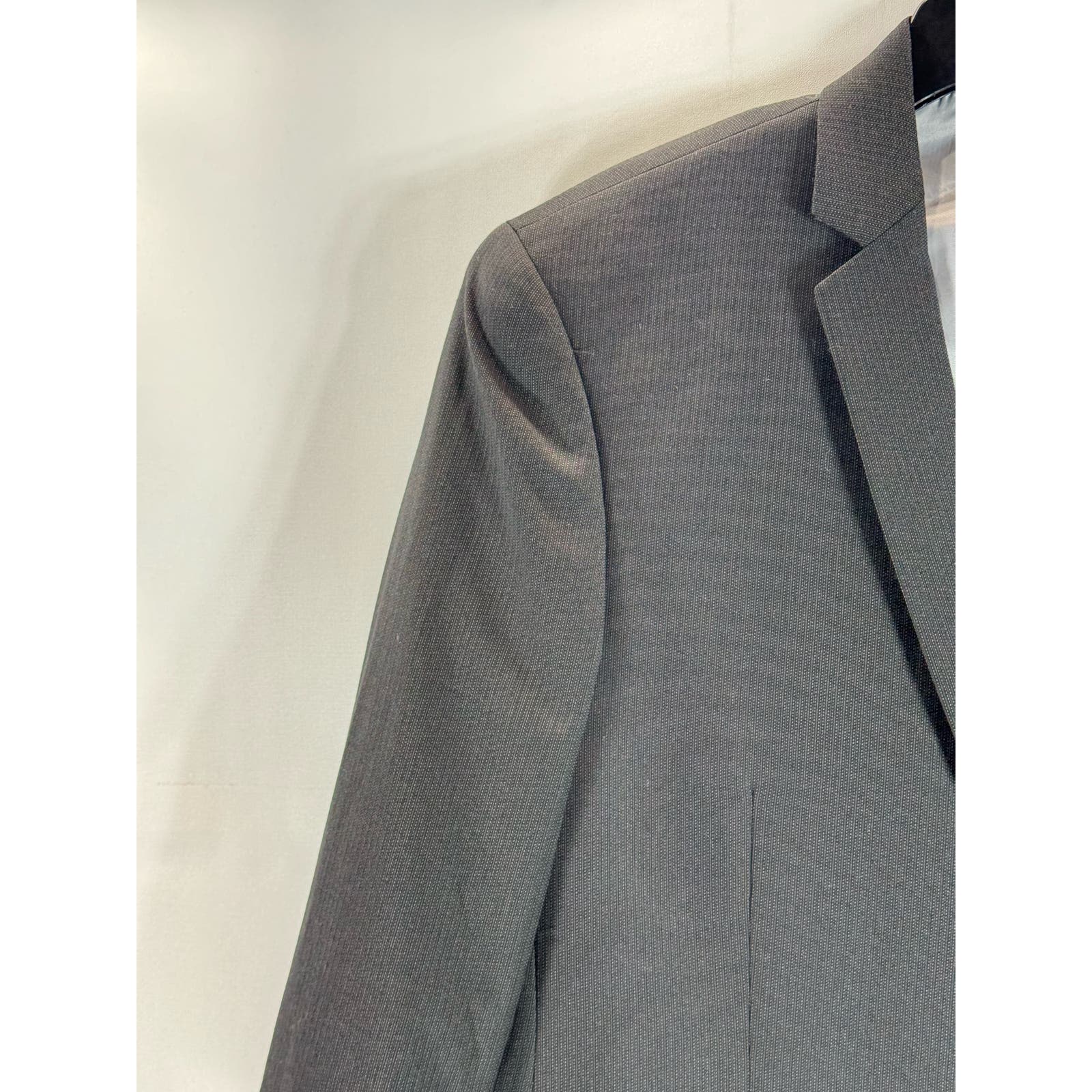 CARAVELLI Men's Black Extra Slim Single Breast Two-Button Blazer SZ 42