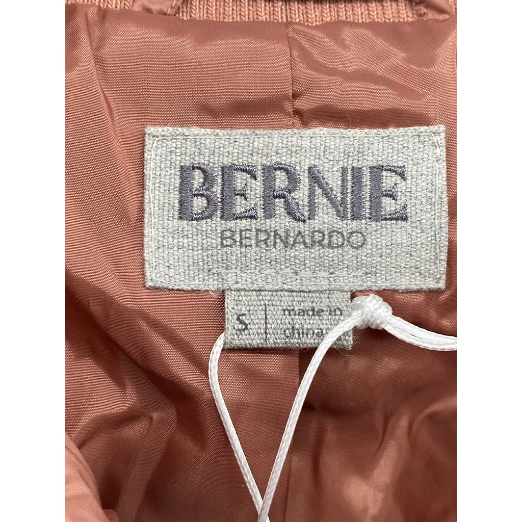 BERNIE BERNARDO Women's Rich Copper Zip-Up Stand Collar Puffer Jacket SZ S