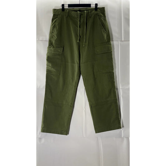 UNIQLO Men's Green Cargo Straight-Leg Pants SZ M