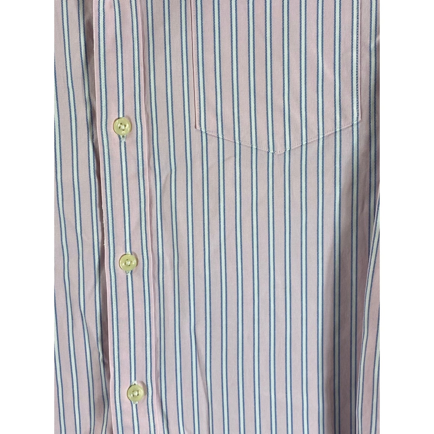 J. CREW Men's Pink/Blue Striped Vintage Oxford Button-Up Long Sleeve Shirt SZ S
