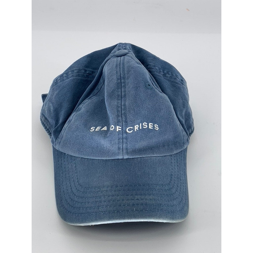 AMERICAN NEEDLE INC. Unisex Adult Blue Denim Sea Of Crises Adjustable Hat SZ OS