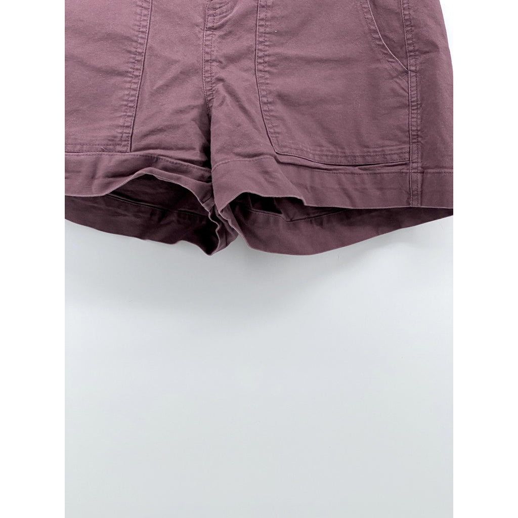 A NEW DAY Women's Mauve Stretch High-Rise Casual Shorts SZ 2